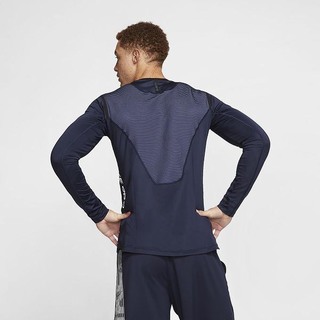 Top Nike Pro AeroAdapt Maneca Lunga Barbati Obsidienne | ACQF-42193